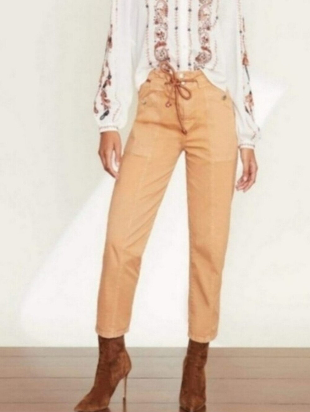 NEW Veronica Beard Sack Brown Pant 29 Camel
